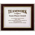 Black/Gold Frame Featherlite Modular Office Plaque (11"x13 1/2")